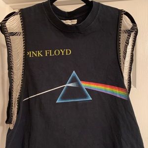 Trendy Tipsy Vintage Pink Floyd Chain Fringe Tank